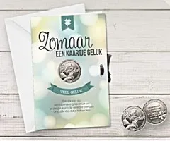 Giftcard Geluksmunt Zomaar een kaartje geluk
