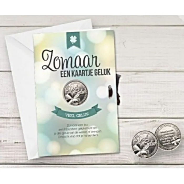 Giftcard Geluksmunt Zomaar een kaartje geluk