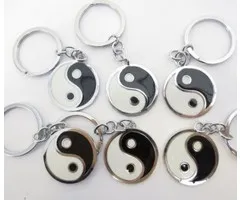 Yin yang sleutelhanger metaal