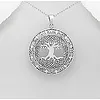 Celtic Tree hanger zilver