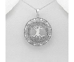 Celtic Tree hanger zilver