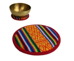 Klankschaalkussen plat Tribal design