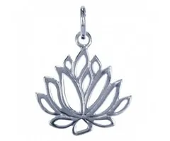 Lotus bloem van zilver