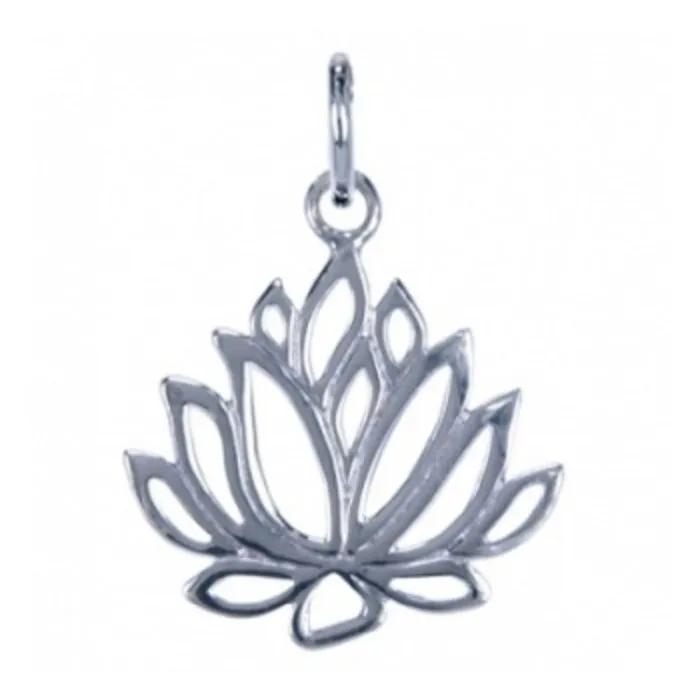 Lotus bloem van zilver