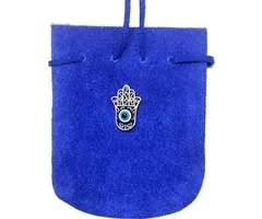 Suede zakje met hand van Fatima