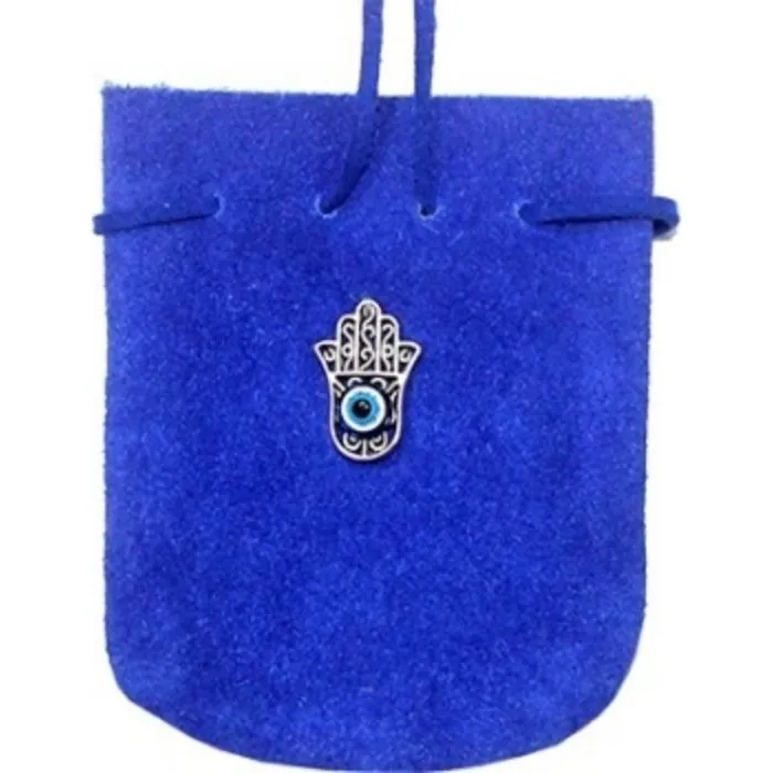 Suede zakje met hand van Fatima