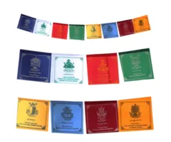 Tibetaanse gebedsvlag Acht Voorspoed Symbolen