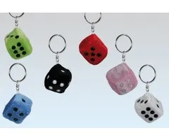 Sleutelhanger Pluche dobbelsteen