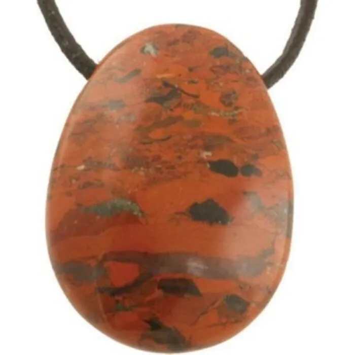 Jaspis breccie veterhanger