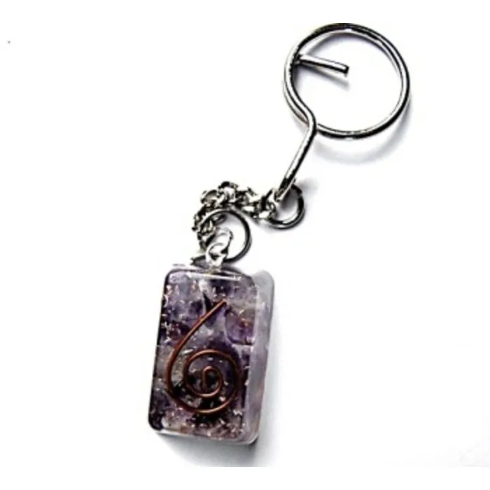 Orgone sleutelhanger Amethyst