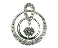 Cubic Zirkonia dubbel cirkel