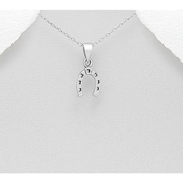 Zilveren hangertje hoefijzer