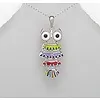 Uil hangertje zilver beweegbaar