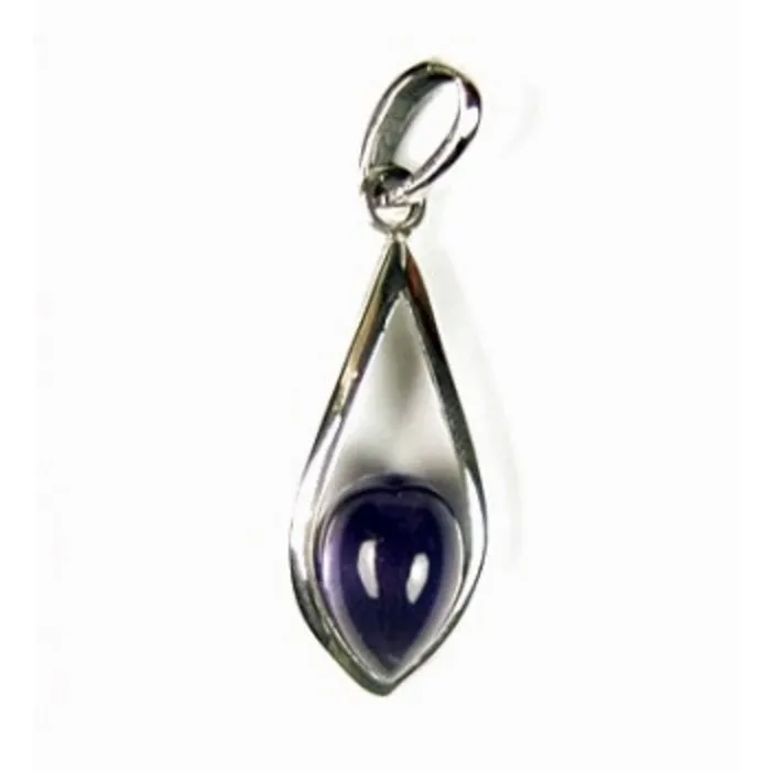 Hanger amethyst zilver