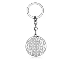 Sleutelhanger flower of life met kaartje