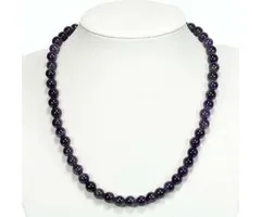 Halsketting Amethyst bolletjes