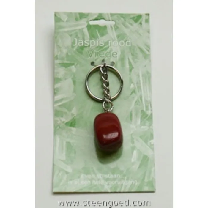 Sleutelhanger Jaspis rood