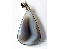 Agaat Botswana hanger druppelvormig