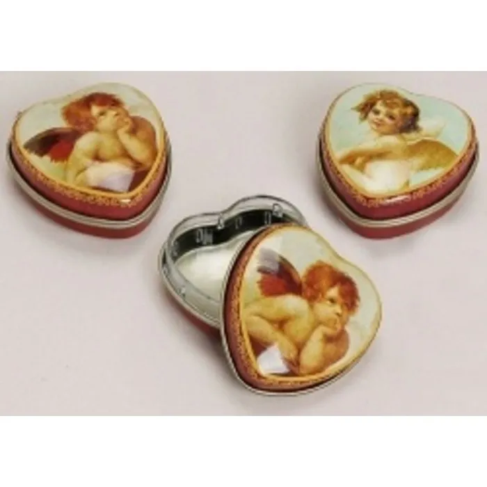 Opbergdoosje hart met engel