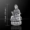Kwan yin hangertje van zilver