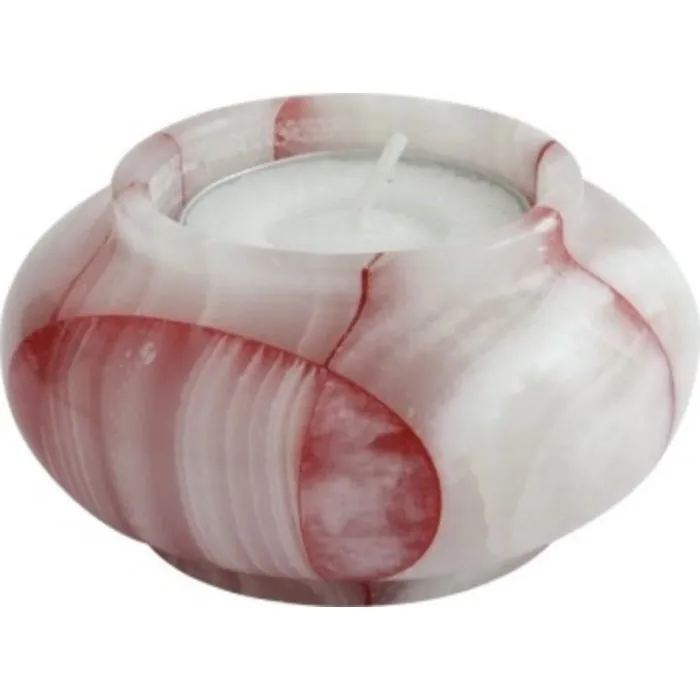 Tiffany theelichthouder rood