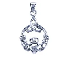 Claddagh hanger zilver