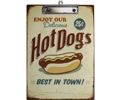 Vintage Klembord Hotdogs