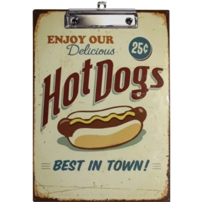 Vintage Klembord Hotdogs
