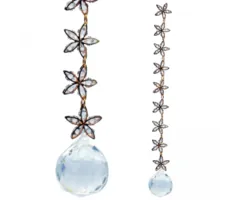 Kristal raamdecoratie sterren met sprankelende kristalletjes