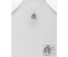 Tree of life hanger wish zilver