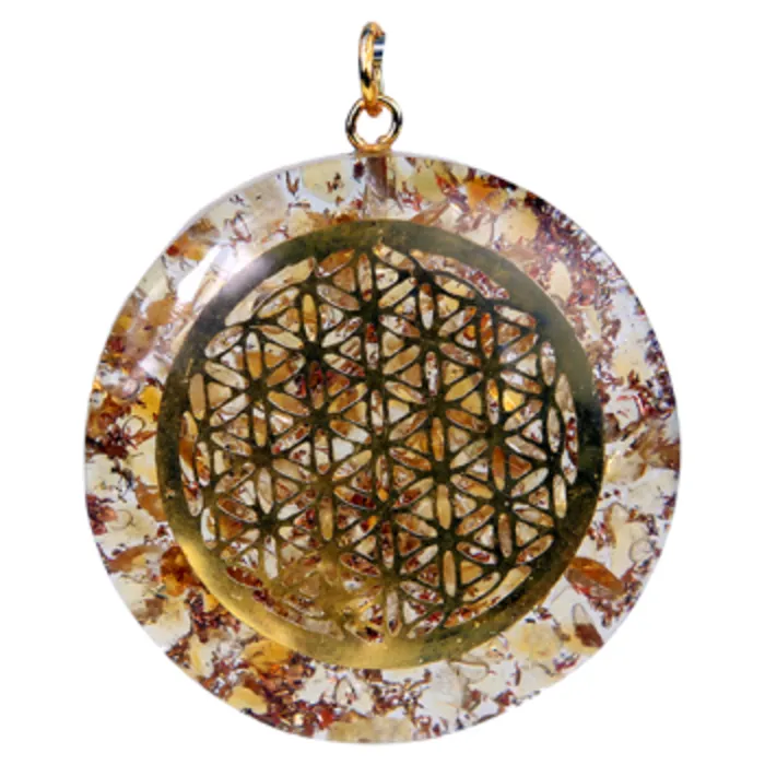 Orgon hanger Flower of life citrien