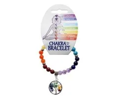 Chakra armband met levensboom