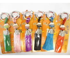 Lucky cat tas-sleutelhanger met kaartje