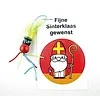 Sinterklaas kaartje met zwarte piet
