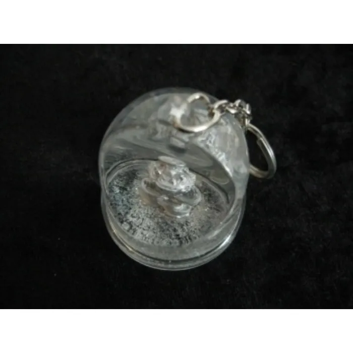 Feng Shui Kikker waterbol-sneeuwbol sleutelhanger