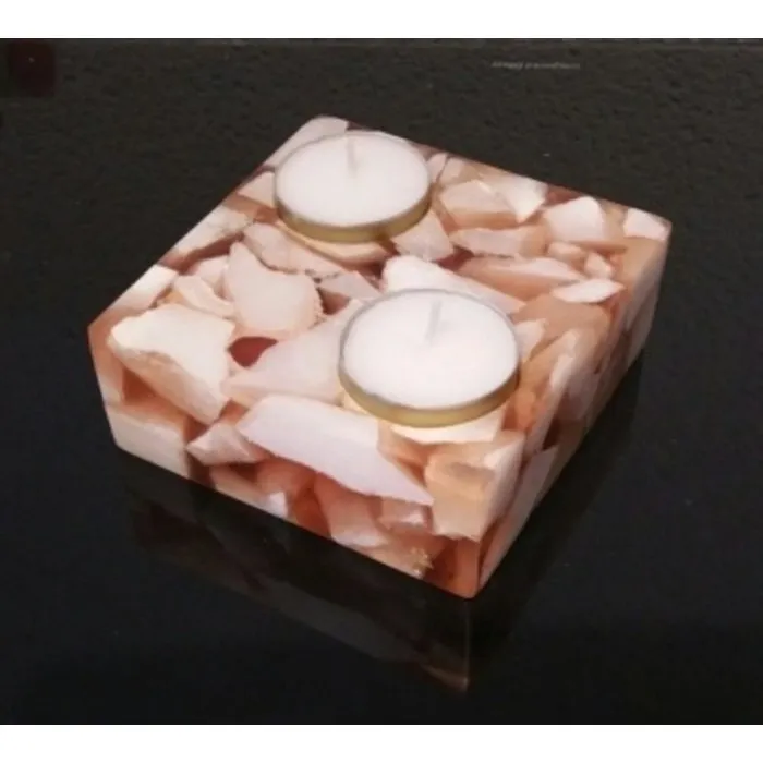 Theelicht met Seleniet