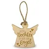 Houten engel - Liefste dochter je bent een engel