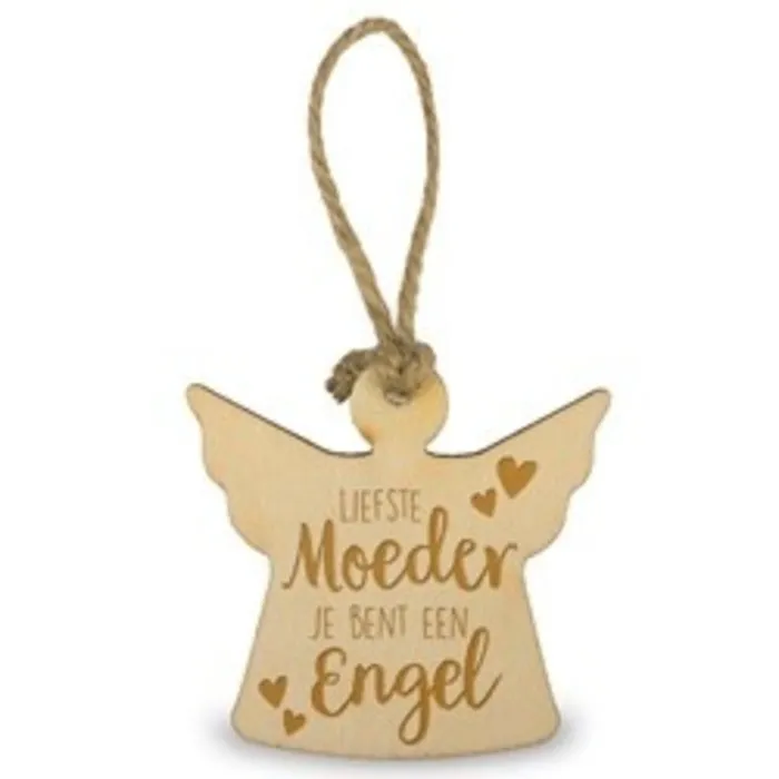 Houten engel - Liefste moeder je bent een engel