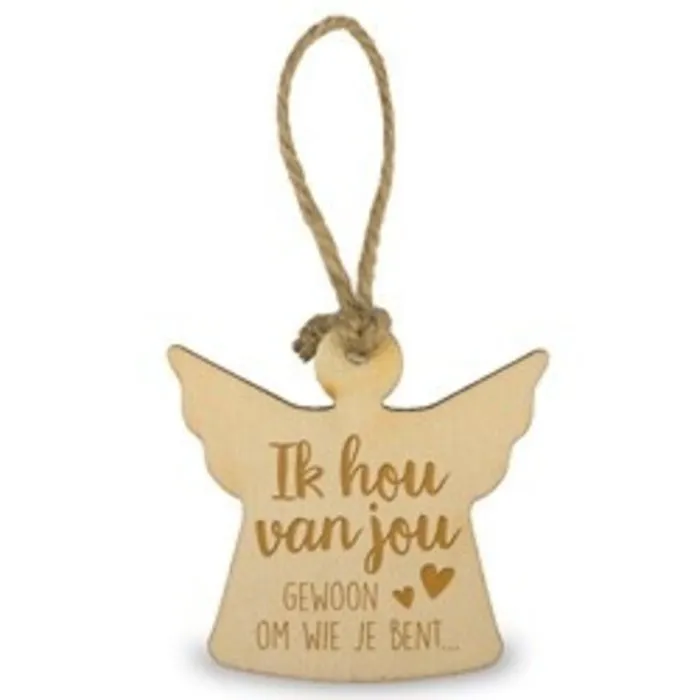 Houten engel - Ik hou van jou gewoon om wie je bent