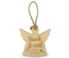 Houten engel - Dank je wel je bent een engel