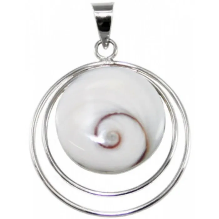 Zilveren hanger Shiva oog