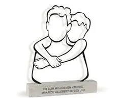 Beste vader art deco