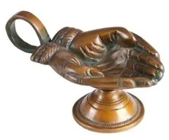 Wierookbrander hand messing