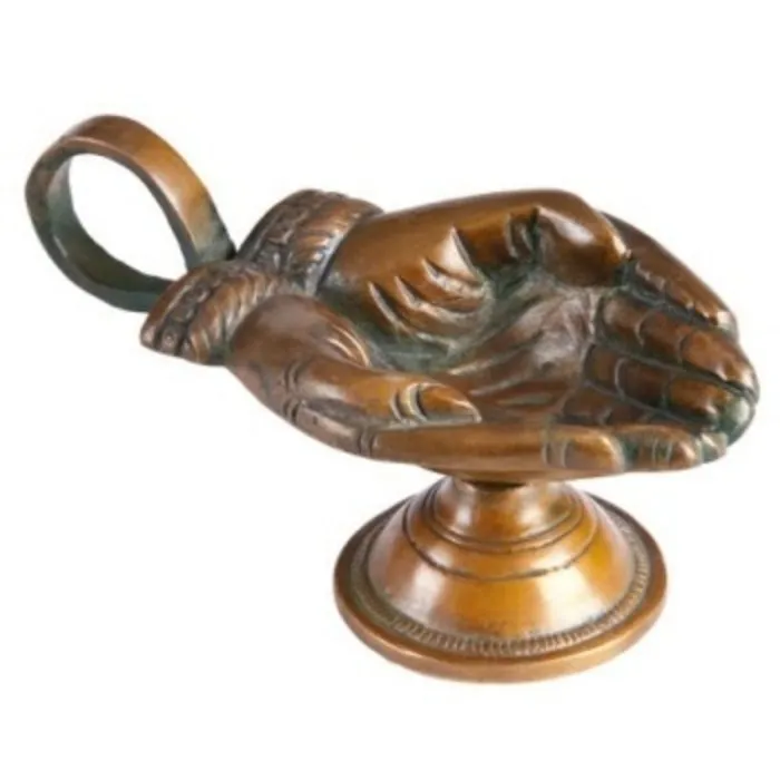 Wierookbrander hand messing