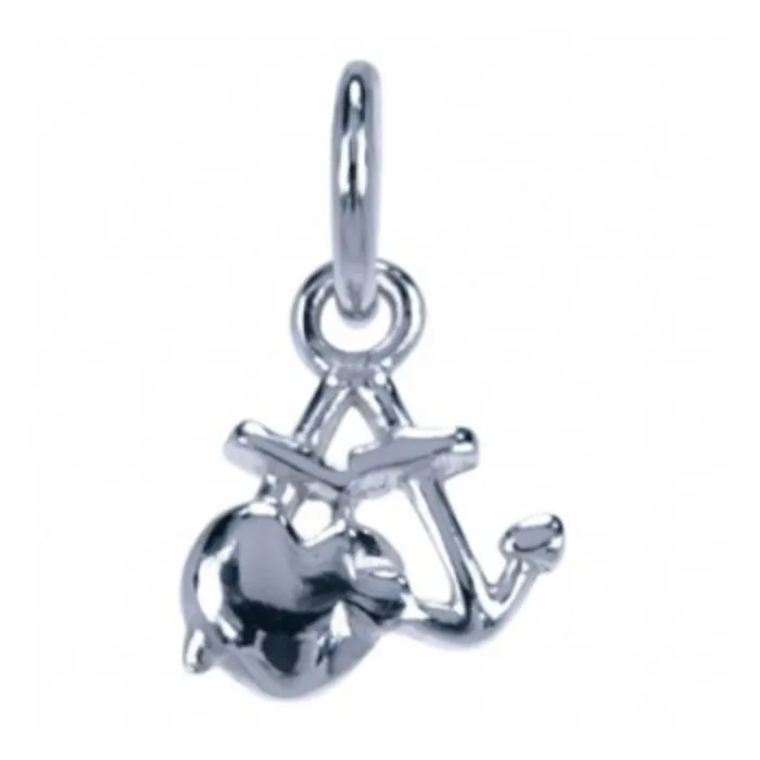 Zilver hanger Hoop geloof liefde klein