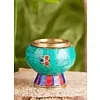 Wierookbrander klein met turkoois steentjes