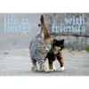 Ansichtkaart Life is better With friends