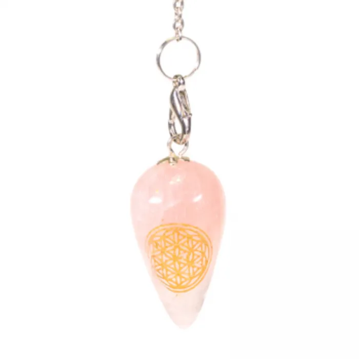 Pendel Rozekwarts bloem des levens