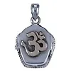 Zilver hanger aum doosje