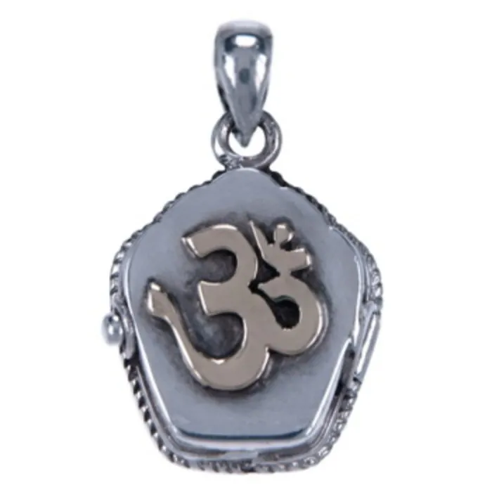Zilver hanger aum doosje